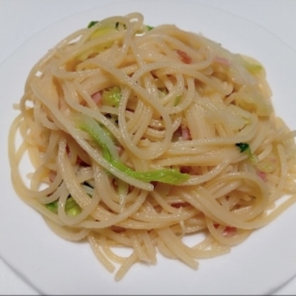 白菜を活かしたパスタを食べたくて参考にさせていただきました。白菜の甘みがバター醤油味によく合って美味しかったです。またつくります。レシピをありがとうございます。